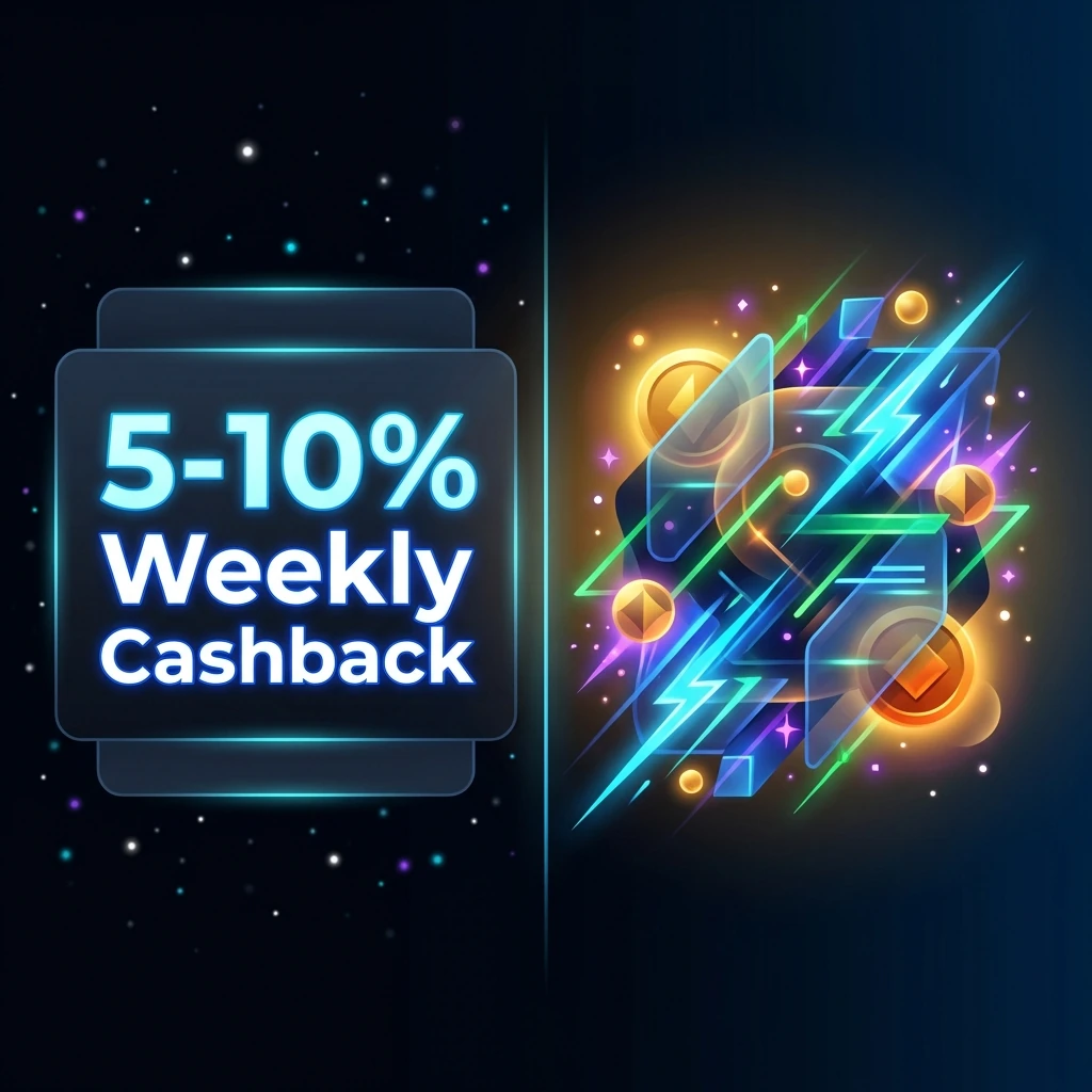 5-10% Weekly Cashback